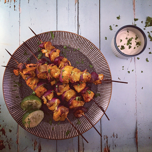 Salmon Tikka Kebabs The Curious Farmer