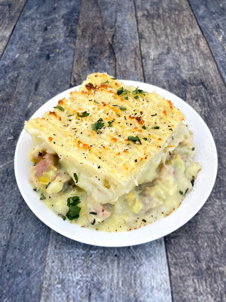 Chicken & Ham Pie (serves 6-8)