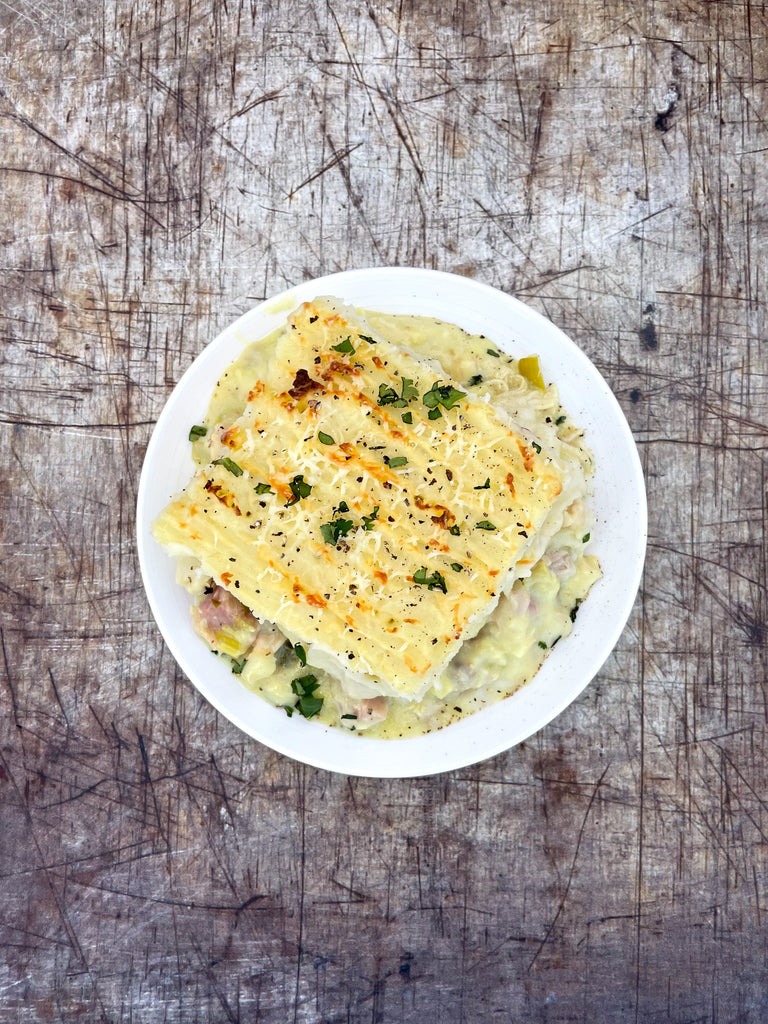 Chicken & Ham Pie (serves 6-8)